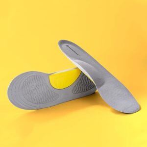 Betterhood PosturePro Arch Support Insoles for Flat Feet Grey and Yellow Size L Pack of 1 pair