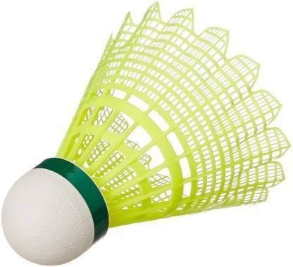 Private Lable Aerolooks Vixen Shuttlecock Nylon Shuttle Green Pack Of 3
