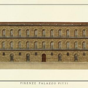 Private label Pitti Palace Elegant Architectural Facade Artwork Realistic Classical Canvas Art Print