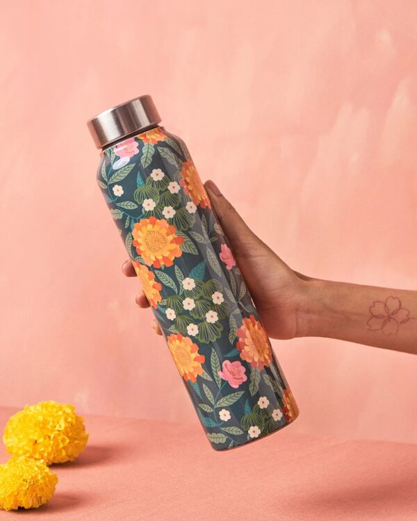 chumbak steel bottle marigold steel