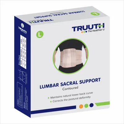Truuth Contoured Lumbar Sacral Support size M beige colour
