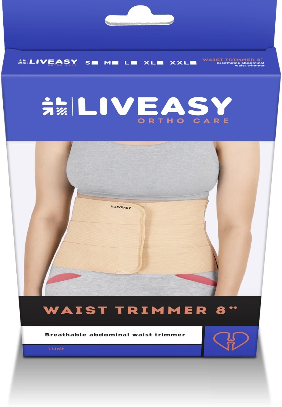 Liveasy Ortho Care Waist Trimmer size L beige colour