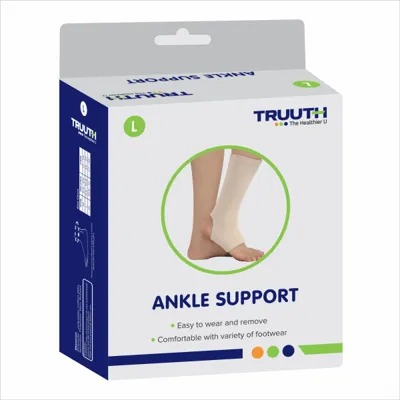 Truuth Ankle Support L beige colour 1 pair