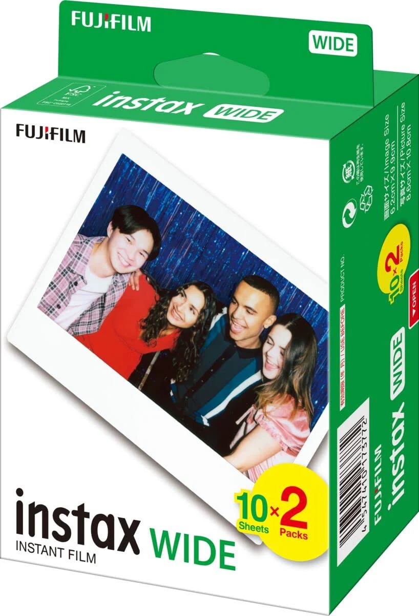 Fujifilm Fuji Instax Wide Film 20 Sheets Per pack