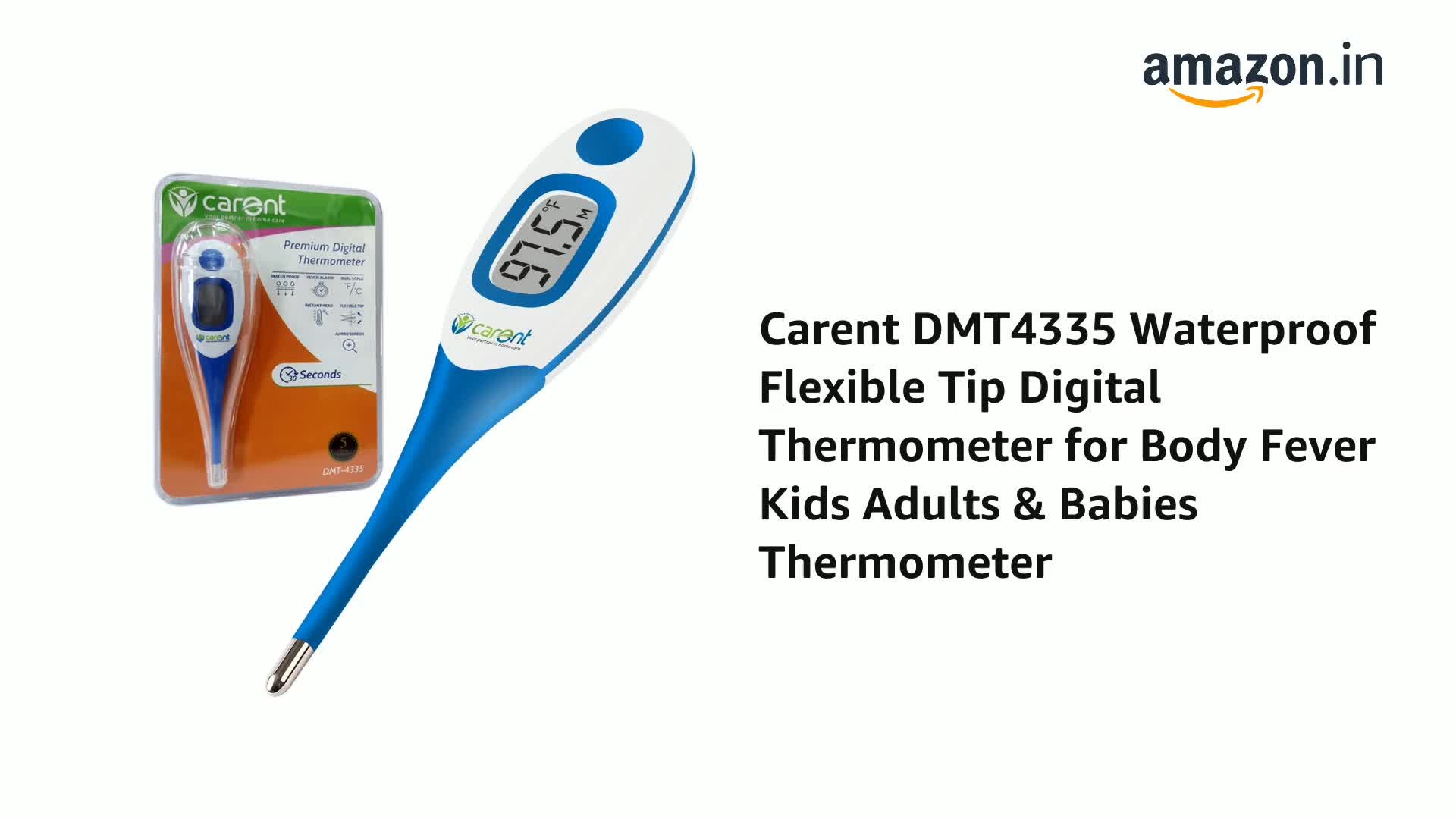 Carent DMT4335 Waterproof Flexible Tip Digital Thermometer