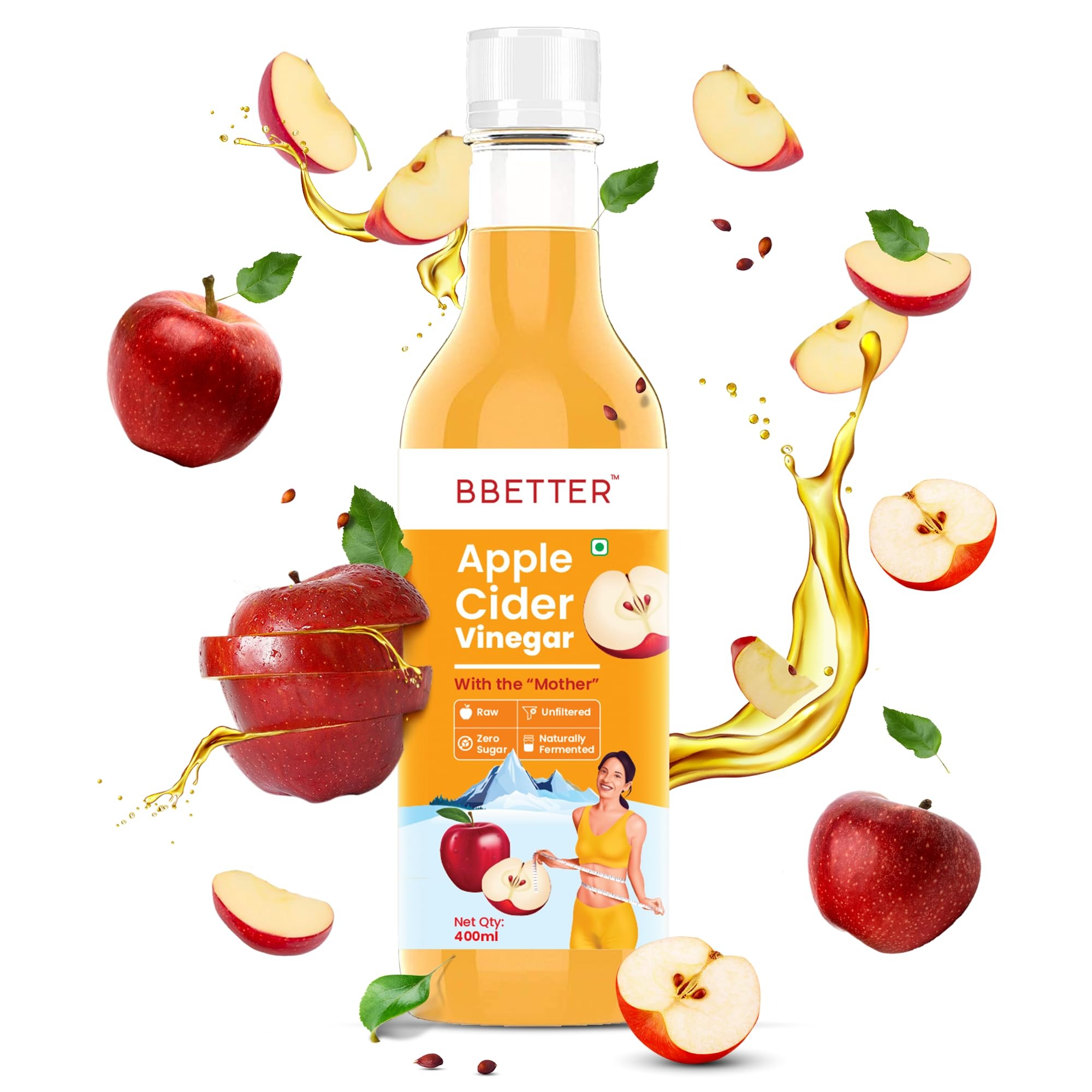 BBETTER Apple Cider Vinegar For Weight Loss 400ml