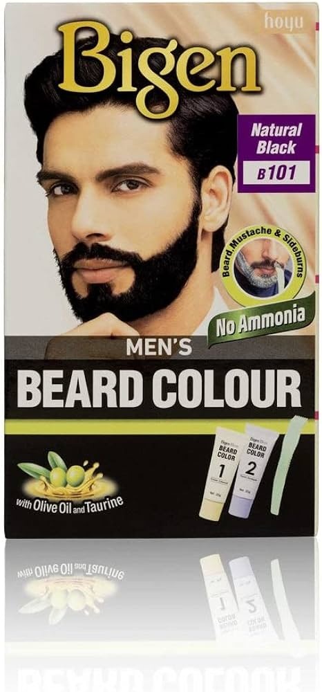 Bigen Mens Beard Colour Natural Black B101