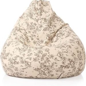 Style Homez Classic Cotton Canvas Abstract Printed Bean Bag XXL Size Cover Only