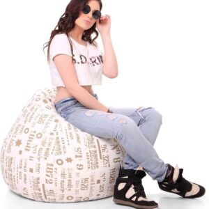 Style Homez Classic Cotton Canvas Abstract Printed Bean Bag XL Size Cover Only