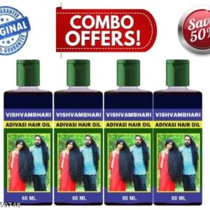Vishvambhari adivasi hair oil 60ml pack of 4