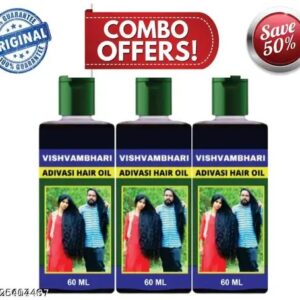 Vishvambhari adivasi hair oil 60ml pack of 3