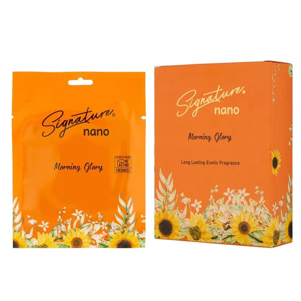Signature Morning Glory Nano Air Freshner Pack of 6 Sachet 6NX10g 60g