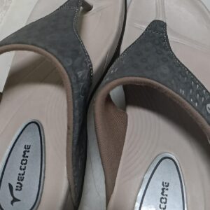 Welcome women flat sandals 1 pair grey colour 5 size