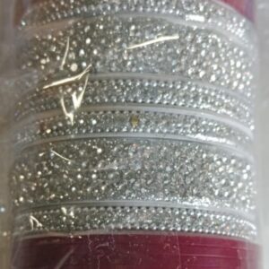 Private Lable Bridal chuda red Patti AD kada Maroon And White Colour For Women And Girls