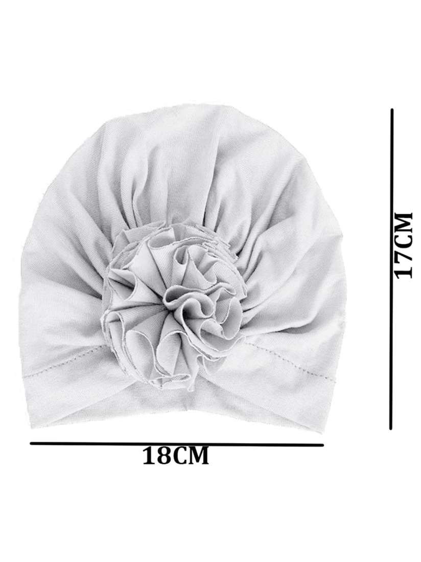Private Lable Infants Turban Cap Grey Colour For Women