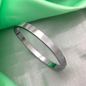 Private Lable FASHIONS Silver Plated style kada for men s