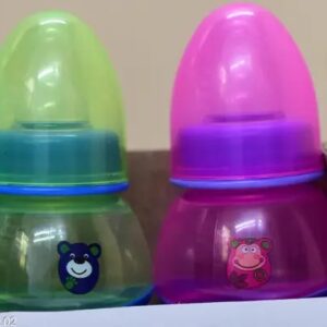 Private Lable MEENAXI AGECNCY SUPER FEEDING BOTTLE PACK OF 2 Pink And Green