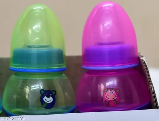 Private Lable MEENAXI AGECNCY SUPER FEEDING BOTTLE PACK OF 2 Pink And Green
