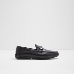 Aldo Mens Black Moccasins loafers size 8