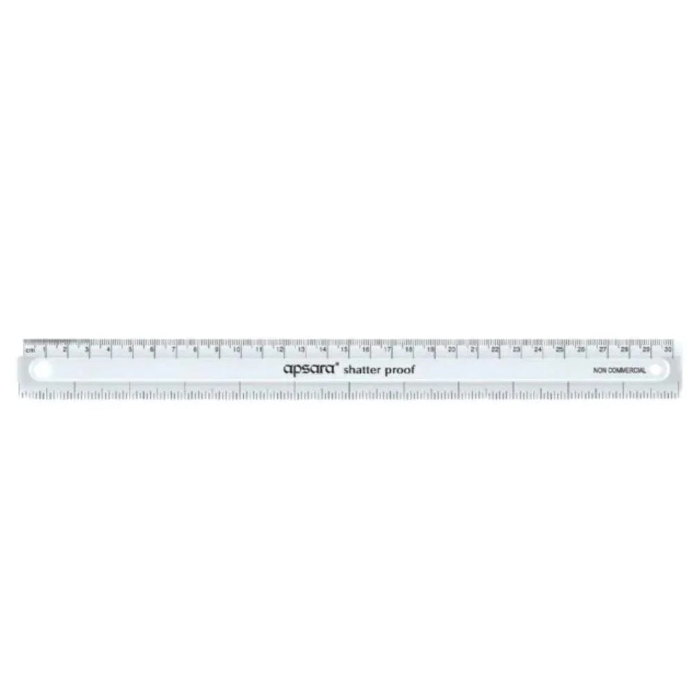 Apsara shatter proof 30cm scale pack of 5 pcs