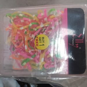 Elly Assorted Elastic Band bogo box of 175 Pieces Buy 1 Get 1 Free multicolour