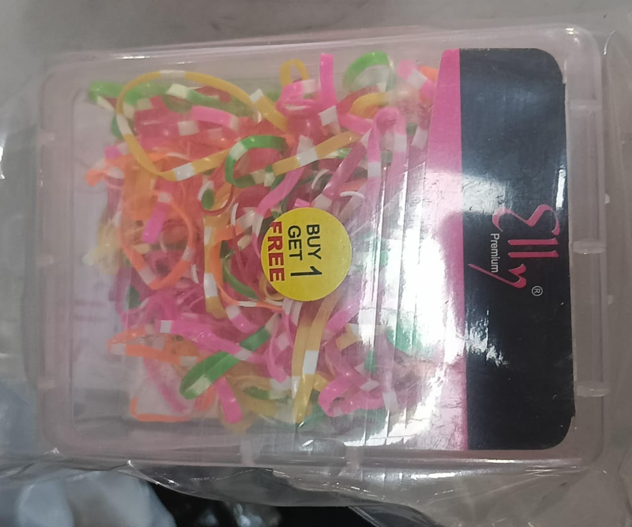 Elly Assorted Elastic Band bogo box of 175 Pieces Buy 1 Get 1 Free multicolour