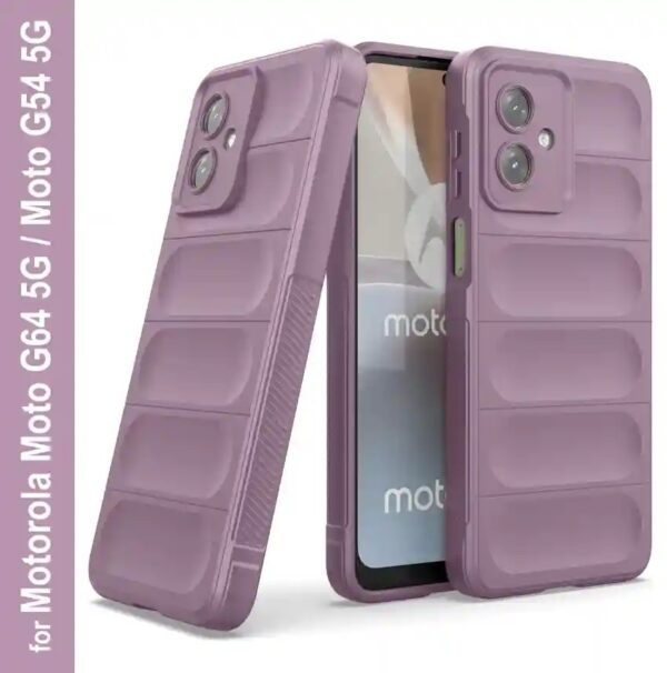 Moto Mobile Back Cover for Motorola g64 5G purple colour