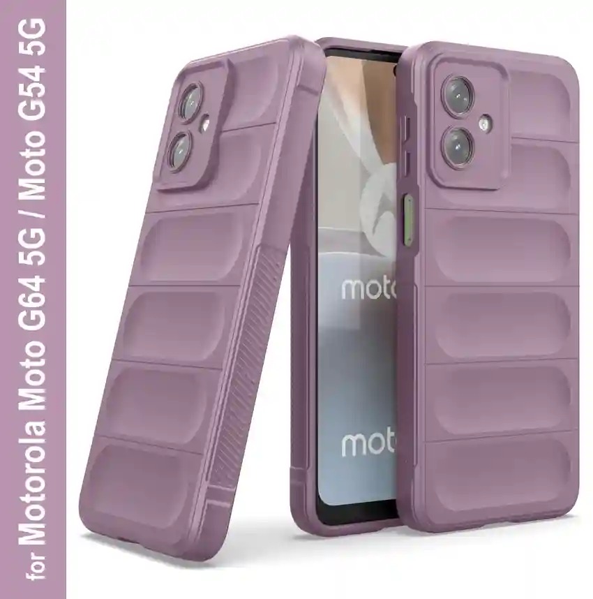 Moto Mobile Back Cover for Motorola g64 5G purple colour