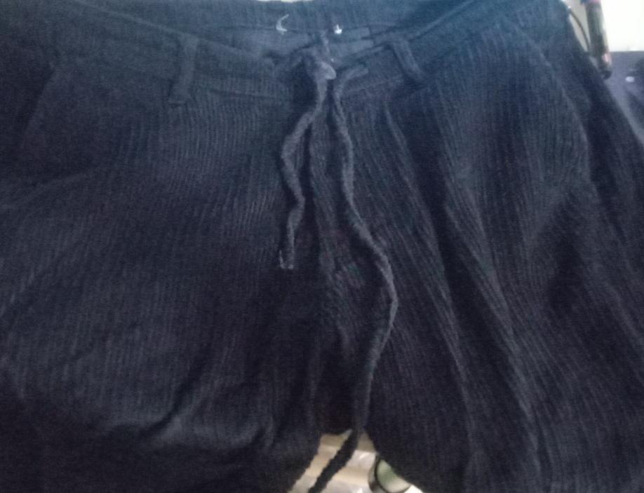 Private Lable men oversized relaxed men black trouser size 36
