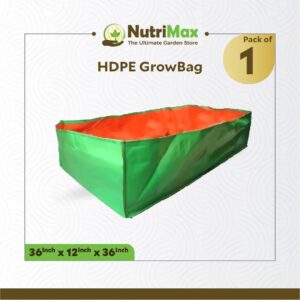 Nutrimax 200 GSM HDPE Grow Bags 36 x 36 x 12 inch Outdoor Plant Bag green