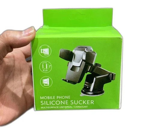 Private Lable Black Mobile Phone Silicone Sucker Mount
