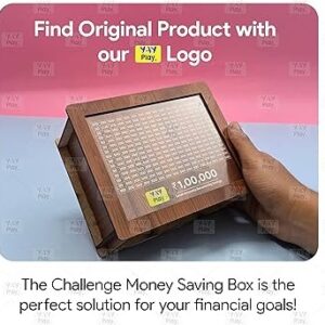 Yay Play 1 00 000 Rupees Money Saving Box Wooden Piggy Bank