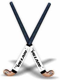 VILLAIN Sturdy Wooden Hockey Stick Pack of 2