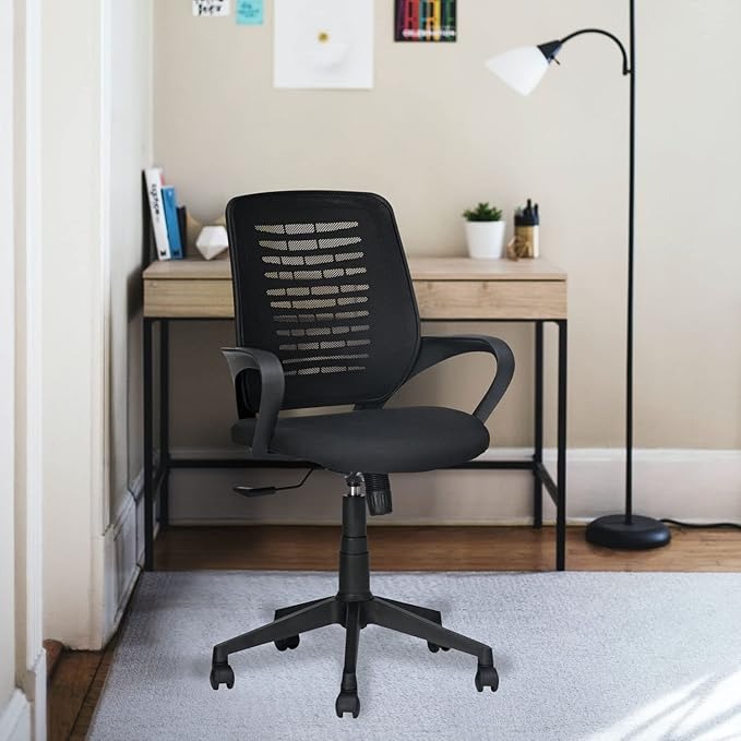 Nilkamal Astor Mid Back Mesh Office Chair Black