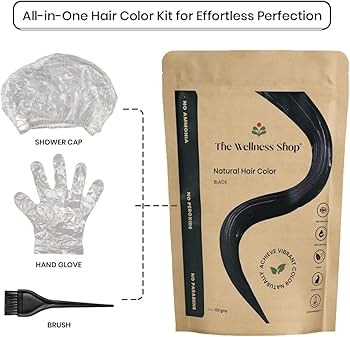 The wellness shop organic hair colour black 100 gms