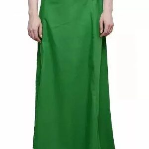 Private Label Pure cotton Petticoat for women Double stiched Saree Petticoats Free size Pack of 1 Green colour