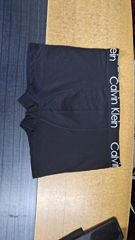 Calvin Klein Plain Men Cotton Briefs black colour m size
