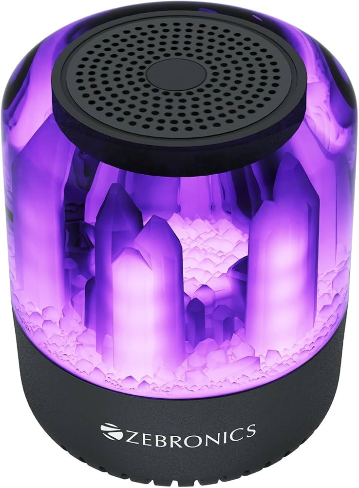 ZEBRONICS Dawn 10 Wireless Portable Bluetooth Speaker with Powerful 8W Output black