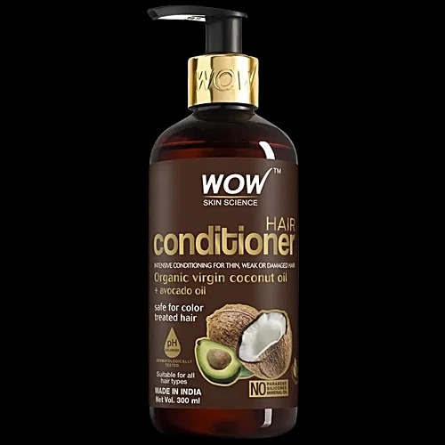 Wow Skin Science Hair Conditioner With Coconut Oil Avocado Oil For Thin Damaged Hair 300 ml