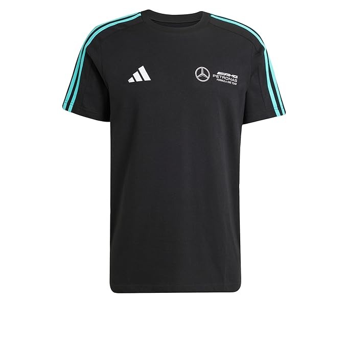 adidas Mens Mercedes Amg Petronas Formula One Team Printed T Shirt Size S black
