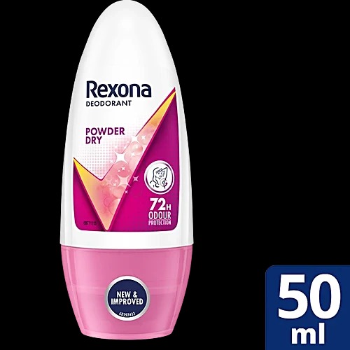 Rexona Rollon Underarm Roll On Deodorant For Women Powder Dry 50 ml