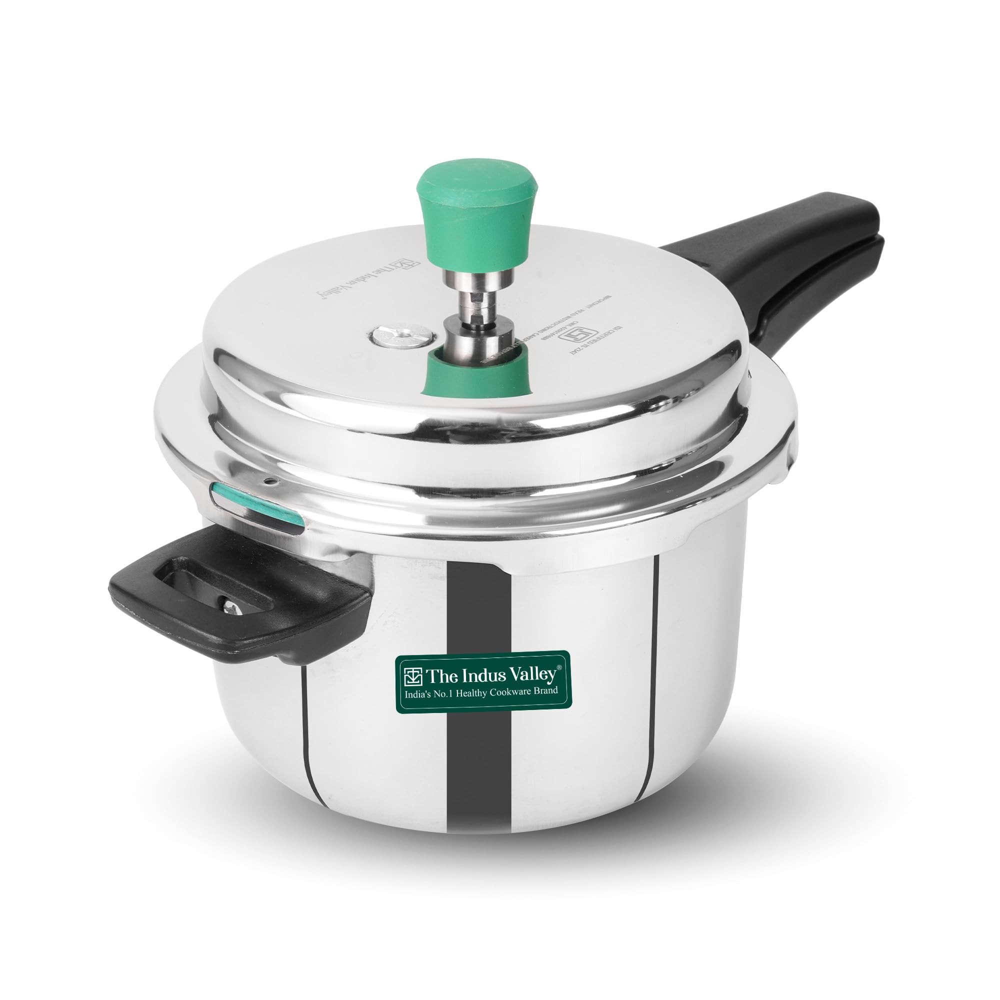 The Indus Valley Triply Stainless Steel Pressure Cooker Outer Lid Medium 3L
