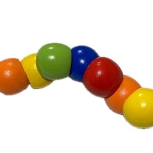 Private Label Wooden Caterpillar Multicolours