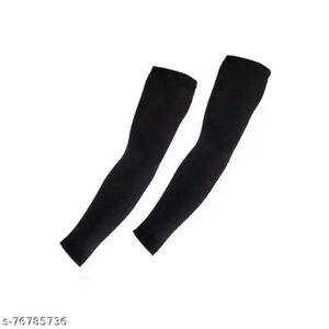Aquax Polyester UV Protection Arm Sleeves Protect Set of 2 Black
