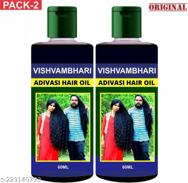 Adivasi Vishvambhari Hair Oil for Hair Growth 60ml Pack of 2