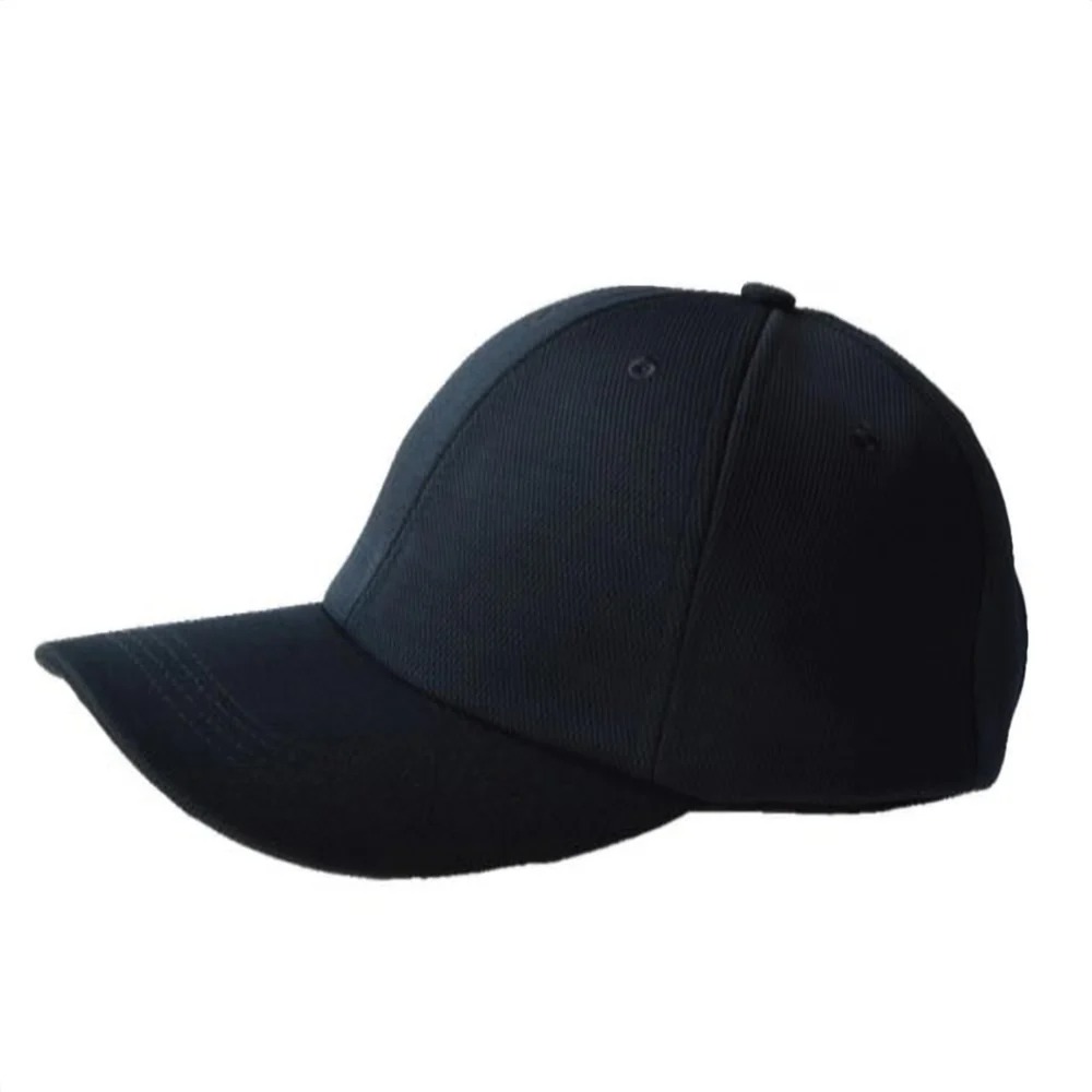 Private Lable Cotton Plain Black Mens Cap