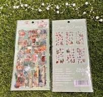 Private Lable 6pcs pack Creative Daily Life tea talk stickers for journaling