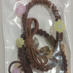 Elly Assorted Beaded Type Elastic Hairband Multicolour 3 Pcs