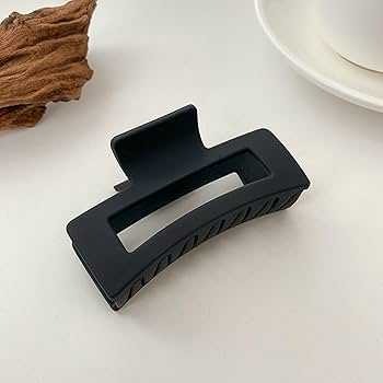 Elly Korean Style Hair Claw Clips Large Size Black