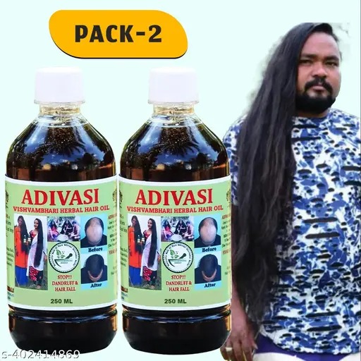 Adivasi vishvamabri herbal hair oil pack of 2 250ml